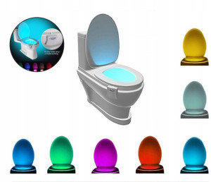 Lampka LED do WC toalety CZUJNIK RUCHU i ŚWIATŁA