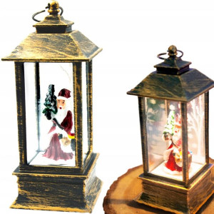 Ozdoby Świąteczne Lampka Lampion Zawieszka Mikołaj