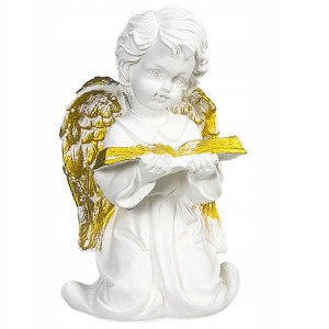 Figurka Aniołek Gipsowy Dekoracja Grób Stroik 18cm