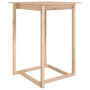 Stolik barowy, 80x80x110 cm, lite drewno sosnowe