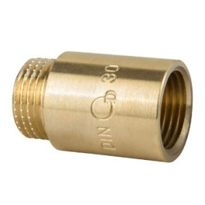 Przedłużka Mosiężna Mosiądz 1/2" 20mm