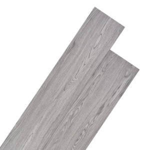 Panele podłogowe, 4,46 m², 3 mm, PVC, ciemnoszare, bez kleju