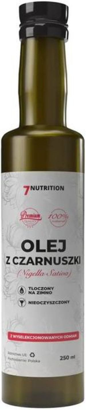Olej z czarnuszki tłoczony na zimno 250 ml 7Nutrition - Złoto Faraonów