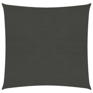Żagiel przeciwsloneczny, 160 g/m², antracytowy, 5x5 m, HDPE