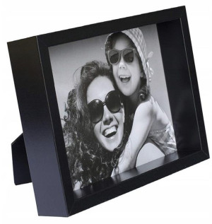 Ramka BOX czarna 20x25 cm głęboka na zdjęcia
