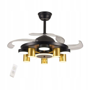 Wentylator Sufitowy z Żyrandolem Lampą LED42"