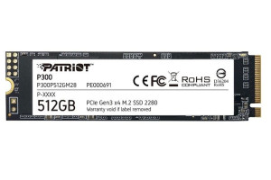 Dysk Ssd Patriot M.2 512gb P300 2280 Pcie/nvme 1700/1100mb/s