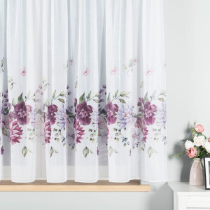 Firana woalowa kwiaty Dalia 300 x 160
