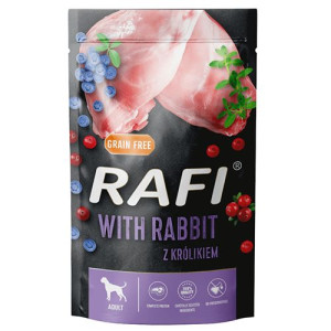 Dolina Noteci Rafi Mokra Karma Dla Psa Królik, Borówka, Żurawina 500 g