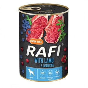 Dolina Noteci Rafi Karma Dla Psa z Jagnięciną, Borówką i Żurawiną 400 g