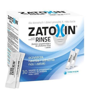 Zatoxin Rinse, zestaw uzupełniający, do płukania nosa i zatok, 30 saszetek