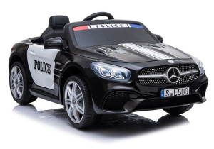Pojazd na Akumulator Auto Mercedes SL500 Policja Czarny