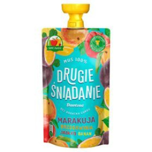 Dawtona Drugie Śniadanie Mus 100% Marakuja Brzoskwinia Jabłko Banan 100 G