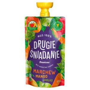 Dawtona Drugie Śniadanie Mus 100% Marchew Mango Jabłko 100 G