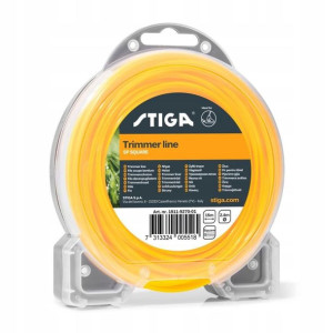 Żyłka tnąca okrągła STIGA 3,0mm X 15MB ŻÓŁTA