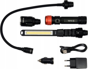 Lampa warsztatowa 3W1 walizka 380LM 3,7V YT-08521