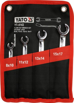 Yt-0143 Komplet Kluczy Pł.półotwartych 4cz. Yato