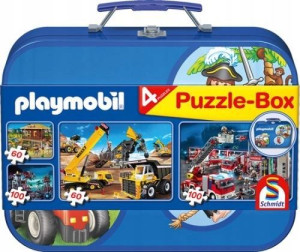 Puzzle w metalowej walizce, Playmobil