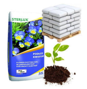 Podłoże Kwiatowe Sterlux 50L PALETA 48SZTUK