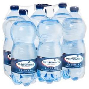 Primavera Woda Źródlana Gazowana 1 L 6 Sztuk