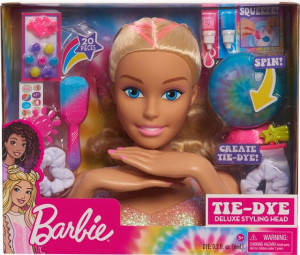 Barbie Głowa Do Stylizacji Deluxe Tie Dye Hair