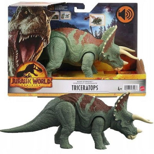 Jurassic World Dominion Dinozaur Triceratops Dźwię