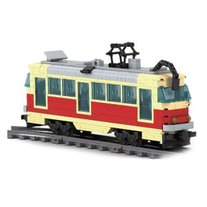 Tramwaj Czeski Retro Pociąg Klocki 381 Elementów