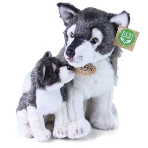 Maskotka EKO WILK I SZCZENIAK Pluszak WOLF 27cm