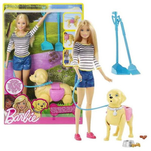 Barbie Spacer z Pieskiem Czyścioszkiem DWJ68