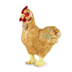 Maskotka EKO Realistyczna Duża Kura Ruda 33 cm