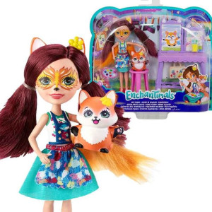 ENCHANTIMALS Zestaw Pracownia Malarska FOX GBX03