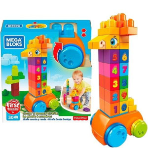 MEGA BLOKS KLOCKI ŻYRAFA Nauka Cyferek GFG19
