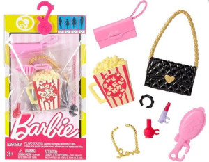 Mattel BARBIE DODATKI Popcorn SZMINKA Naszyjnik