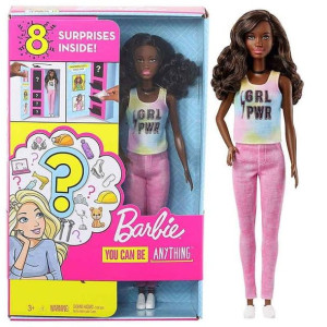 BARBIE Lalka Kariera Niespodzianka Murzynka GLH63