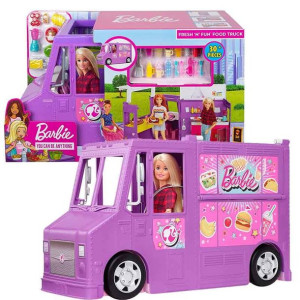 BARBIE FOODTRUCK Auto Furgonetka Do Zabawy GMW07