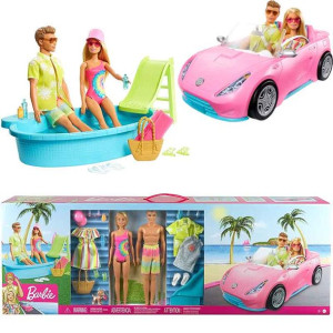 Barbie Lalka I Ken Basen I Kabriolet Gjb71