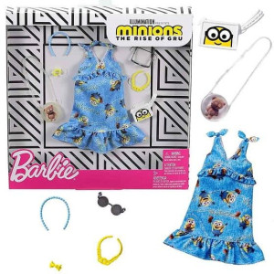 BARBIE Ubranko i Akcesoria Minionki Sukienka GJG40