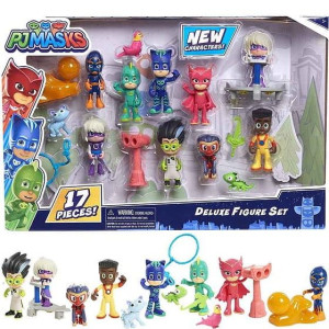 PIDŻAMERSI PJMASK Zestaw 17elem. Figurki Oryginał