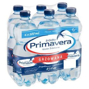 Primavera Woda Źródlana Gazowana 6 X 500 Ml