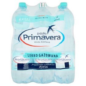 Primavera Woda Źródlana Lekko Gazowana 1,5 L 6 Sztuk