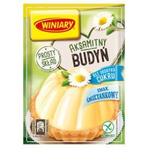 Winiary Budyń Bez Dodatku Cukru Smak Śmietankowy 35 G