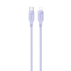 Kabel USAMS Lithe Series USB-C/Lightning PD Fast Charging 1,2m 20W purpurow