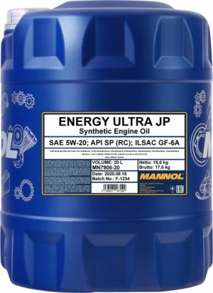 Olej Silnikowy 7906 Mannol Energy Ultra 5w20 20L