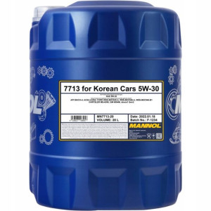 Mannol 7713 OEM For Korean Cars 5w30 20L