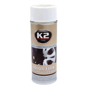 Guma w Sprayu K2 Color Flex Biały 400ml
