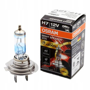 Żarówka H7 Osram Night Breaker 200 +150m 1 sztuka