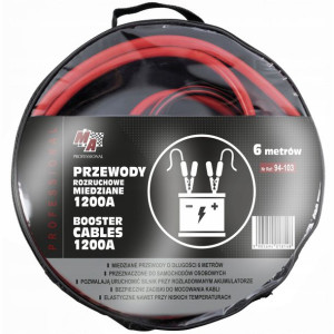 Kable Rozruchowe Miedziane Moje Auto Pro 1200A 6m