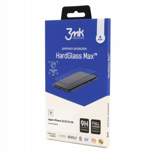 Szkło Hartowane 3MK HardGlass Max iPhone 12/12 Pro