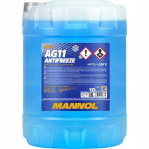 Płyn Chłodniczy Mannol AG11 -40°C Niebieski 10L