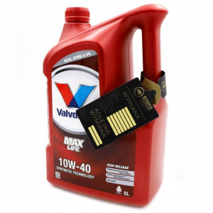 Olej Silnikowy Valvoline MaxLife 10w40 872297 5L